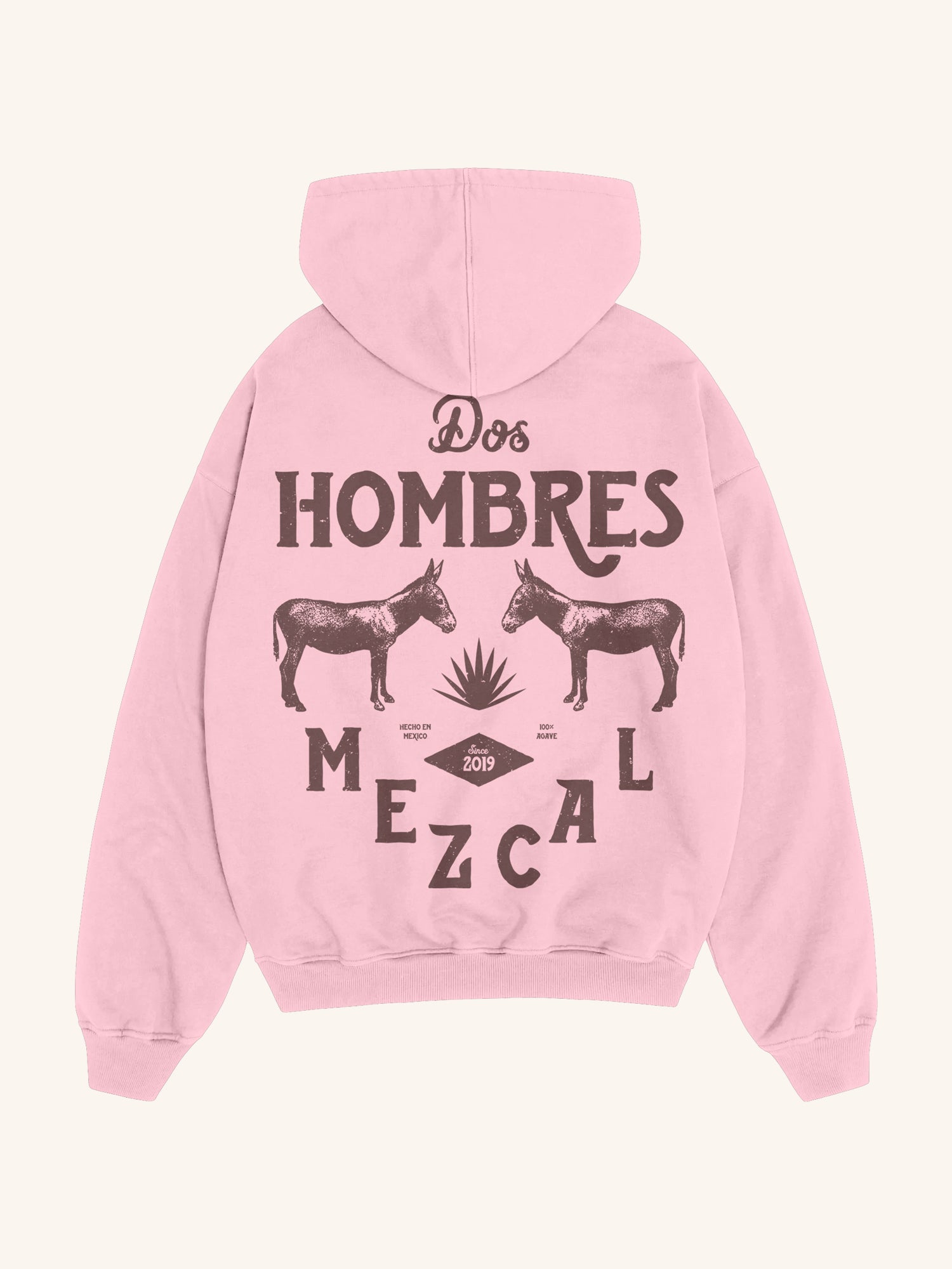 Dos Hombres Pink Hoodie