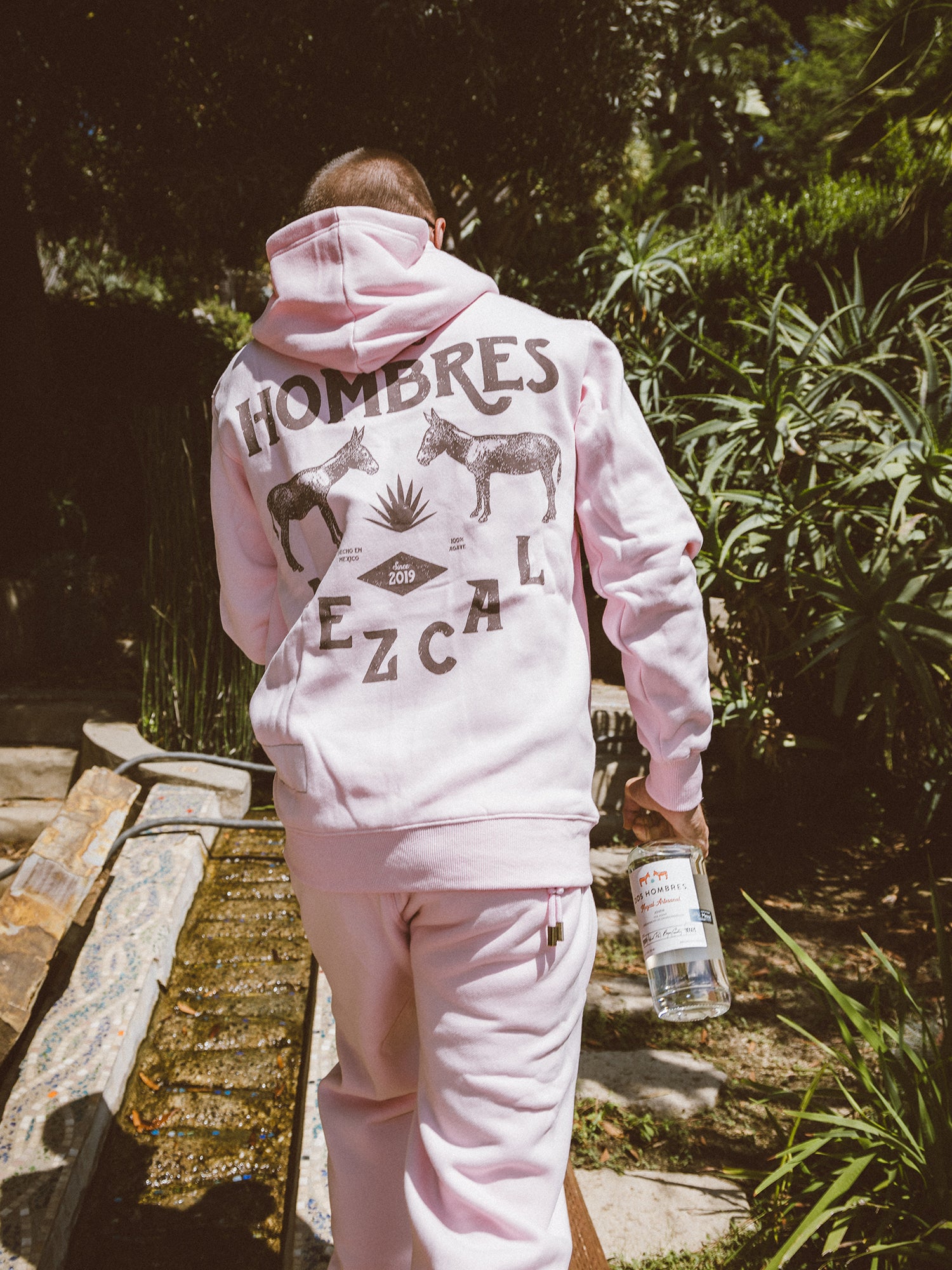 Dos Hombres Pink Hoodie